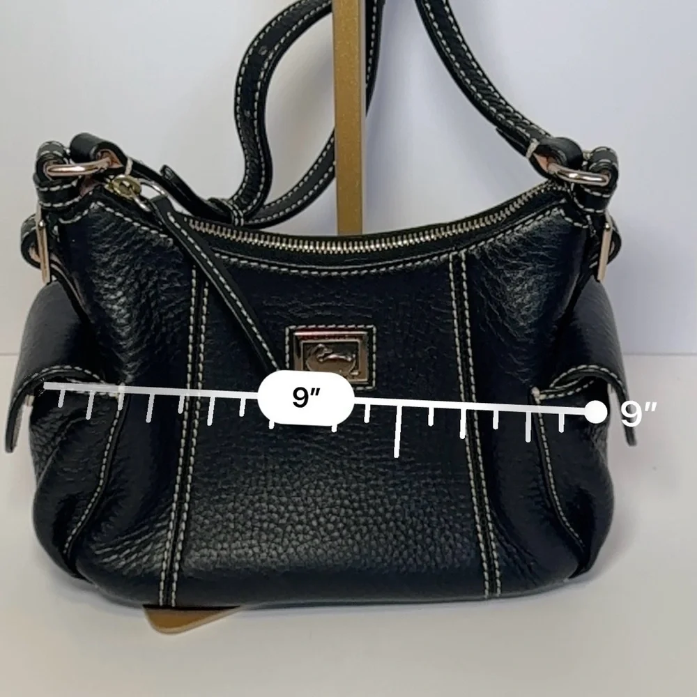 Dooney & Bourke small black pebbled leather hobo shoulder NWOT